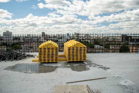 Floor formwork beam Stock Photos