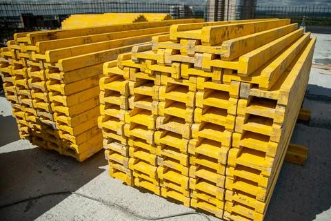 Floor formwork beam Stock Photos