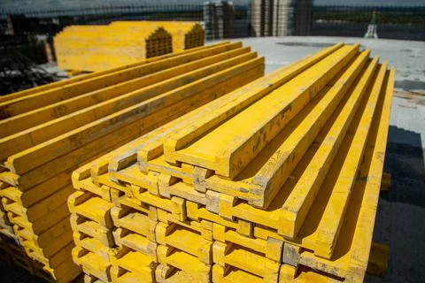 Floor formwork beam Stock Photos