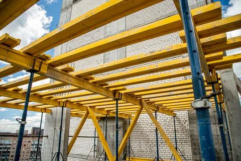 Floor formwork beam Stock Photos