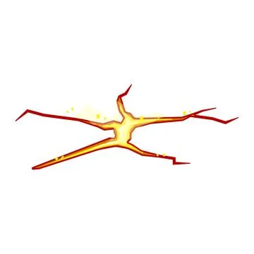 Floor ground crack cartoon vector illustration Stock Illustration