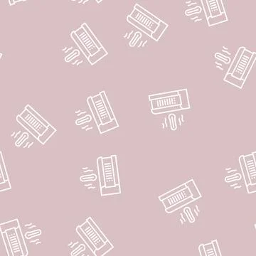 Floor heater line seamless pattern Stock Illustration