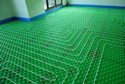 The floor heating system Stock Photos