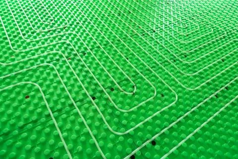 Floor heating system Foto stock