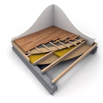 Floor isolation Stock Illustration