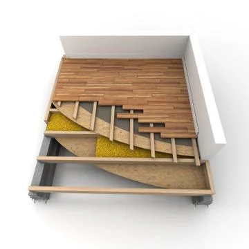 Floor isolation Stock Illustration