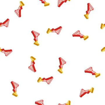 Floor jacks isometric icon seamless pattern Stock Illustration
