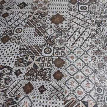 Floor with java batik motif 写真素材