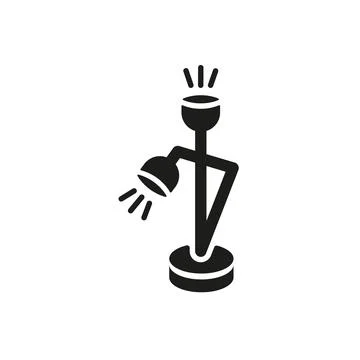 Floor lamp icon vector design templates simple and modern Stock Illustration