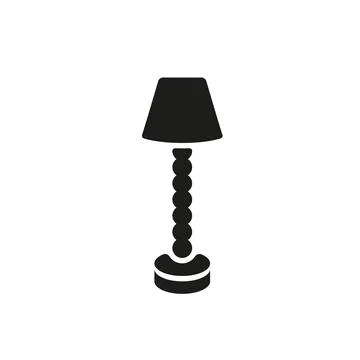 Floor lamp icon vector design templates simple and modern Stock Illustration