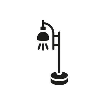 Floor lamp icon vector design templates simple and modern Stock Illustration