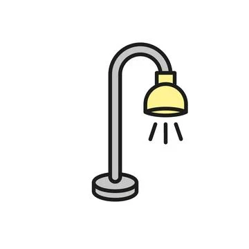 Floor lamp icon vector design templates simple and modern Stock Illustration