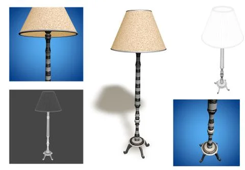 Floor lamp Stock Illustration