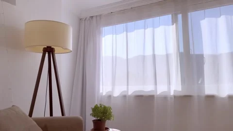 The floor lamp in the interior Stock Footage 266991352