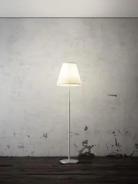 Floor lamp in interior イラスト素材