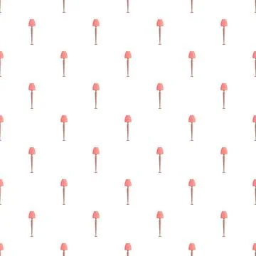 Floor lamp pattern creating seamless background design Stock Illustration