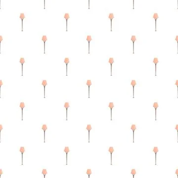 Floor lamp pattern repeating on white background Stock Illustration
