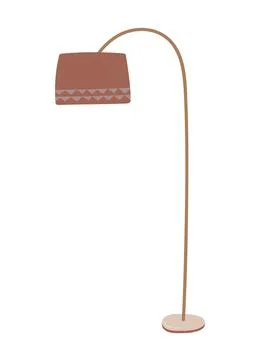 Floor lamp, torchere. Stock Illustration