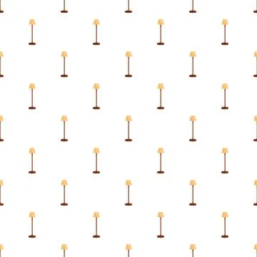 Floor lamps repeating pattern creating a decorative background Illustrazione stock