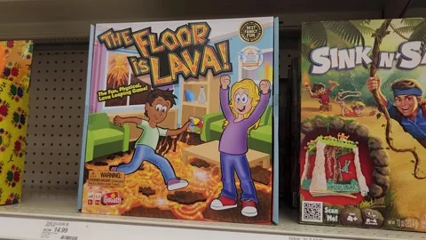 The Floor is Lava Board Game Stock Video Pond5 - Main Image
