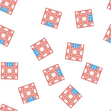 Floor lay tiles vector seamless pattern イラスト素材