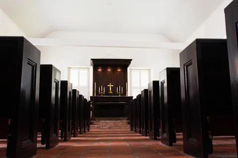 Floor Level Shot St Thomas Church 스톡 사진