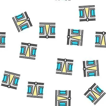 Floor lighting vector seamless pattern 스톡 일러스트