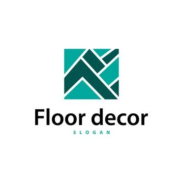 Floor logo simple abstract design home decoration Ceramic tile vector illus.. Stock Illustration