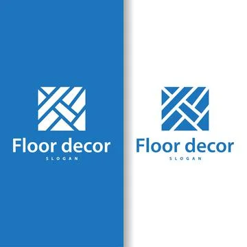 Floor logo simple abstract design home decoration Ceramic tile vector illus.. Stock Illustration