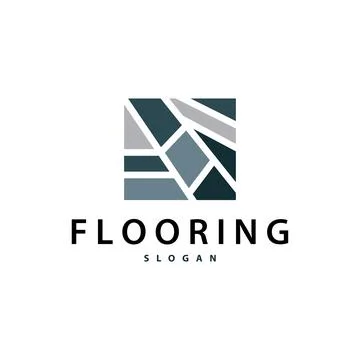 Floor logo simple abstract design home decoration Ceramic tile vector illus.. Stock Illustration