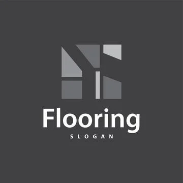 Floor logo simple abstract design home decoration Ceramic tile vector illus.. Stock Illustration