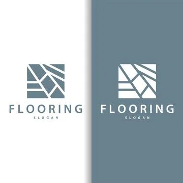 Floor logo simple abstract design home decoration Ceramic tile vector illus.. Stock Illustration
