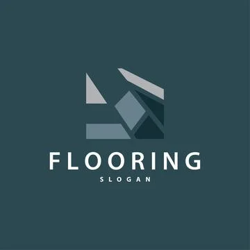 Floor logo simple abstract design home decoration Ceramic tile vector illus.. Stock Illustration