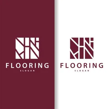 Floor logo simple abstract design home decoration Ceramic tile vector illus.. Stock Illustration