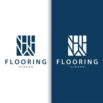 Floor logo simple abstract design home decoration Ceramic tile vector illus.. Stock Illustration