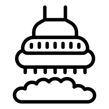Floor maintenance machine icon outline vector. Indoor hygiene scrubber Stock Illustration