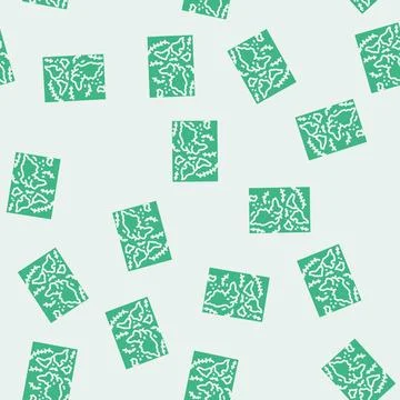 Floor map world ocean glyph seamless pattern Stock Illustration
