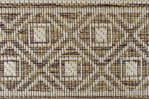 Floor Mat, light brown pattern, squares of different sizes Stock Photos
