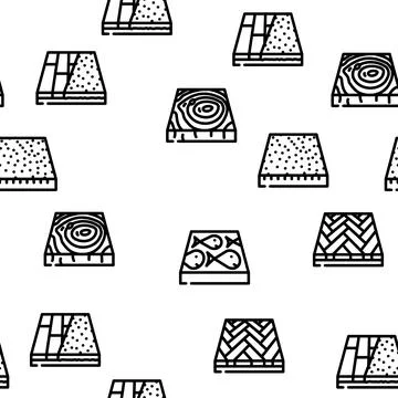 Floor Material Layers Renovation Vector Seamless Pattern Stockillustratie