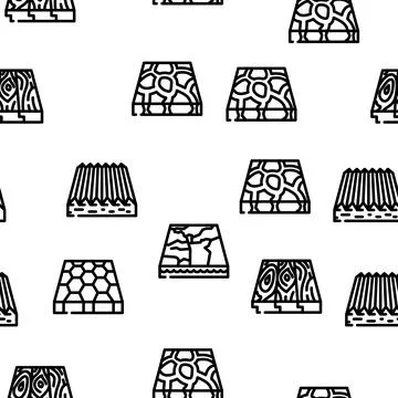 Floor Material Layers Renovation Vector Seamless Pattern 库存插图
