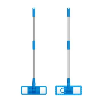 Floor mop with microfiber refill Stock Illustration