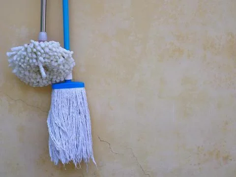Floor mops in two different shapes Foto stock