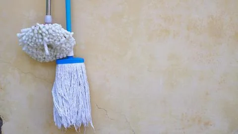 Floor mops in two different shapes 写真素材