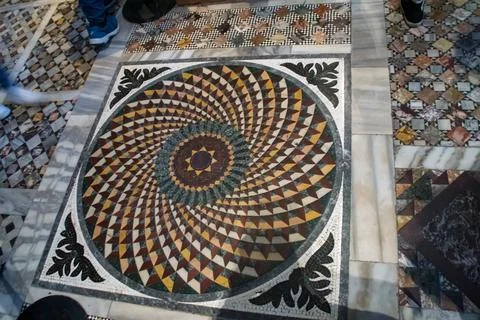 Floor mosaic Foto stock