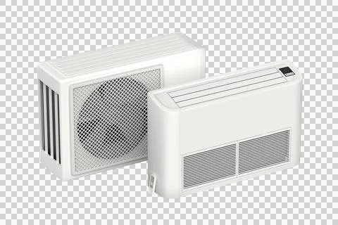 Floor mounted air conditioner Stock Illustration