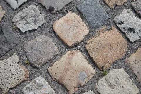 Floor paved - grey background texture Stock Photos