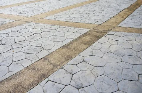 Floor with pavement tiles Stock Photos