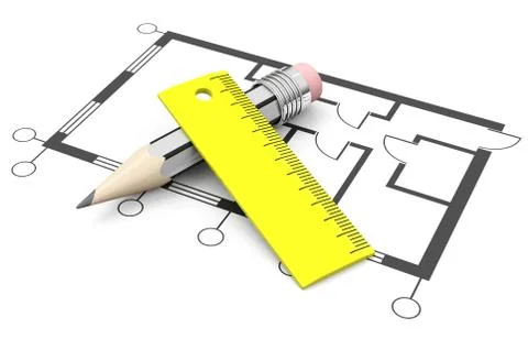 The floor plan Stock Illustration