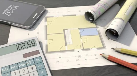 Floor plan Stock Illustration