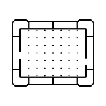 Floor plan layout showing room grid for design 스톡 일러스트